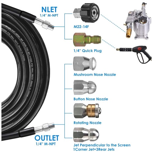 Flexible 100ft sewer - 100ft,