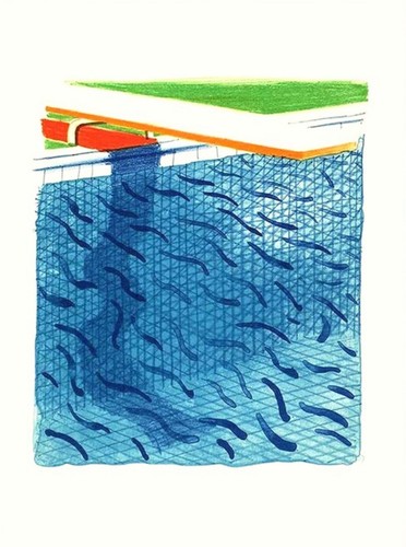 David hockney pool - and, diving