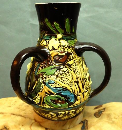 Antique brannam barum vase - barum,