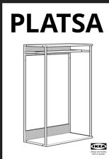 PLATSA Open clothes hanging unit, white, 80x40x120 cm