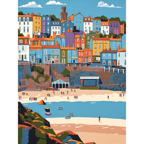 Tenby castle beach wales - tenby,