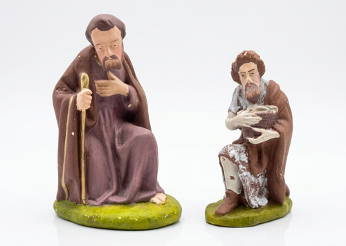 Vintage chalkware nativity - vintage,