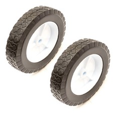 2x Solid PU Tyre & 8 Inch Wheel 8x1.75 Offset Hub 1/2 Inch Bore Lawnmower