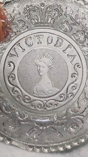 Vintage clear glass collector - clear,