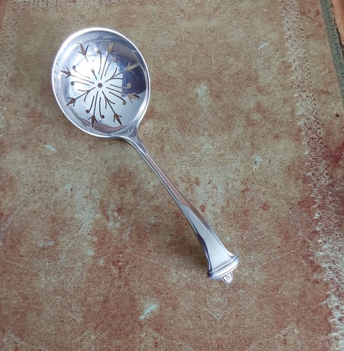 Hallmarked silver sugar sifter - silver,