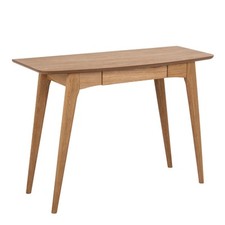 Scandinavian Oak Office Desk - Minimalist Wooden Workstation with Drawer