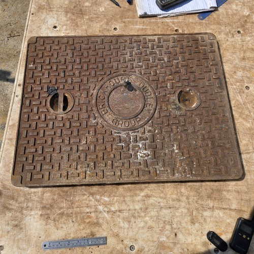 Reclaimed cast iron manhole - reclaimed,