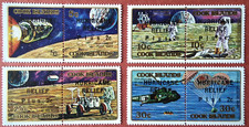 Cook Islands (1972) Hurricane Relief Overprint / Space Exploration - Mint (MNH)
