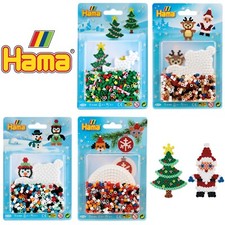 Christmas Hama Beads Blister Pack Gift Set Kit Boys Girls Pegboards Peg Board