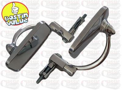 Chrome bar end mirrors ideal - mirrors,