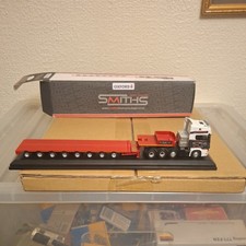 Oxford Diecast  76SCAO5LLScania Topline Smiths Heavy Haulage Low Loader 1.76 (6)