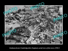 OLD 8x6 HISTORIC PHOTO GODMANCHESTER CAMBRIDGESHIRE ENGLAND AERIAL VIEW 1950 3