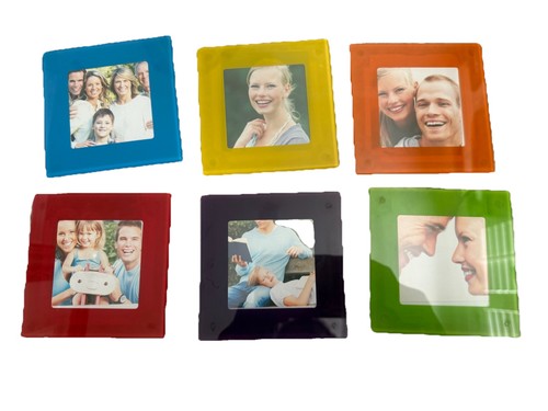 Glass photo coasters - 6,