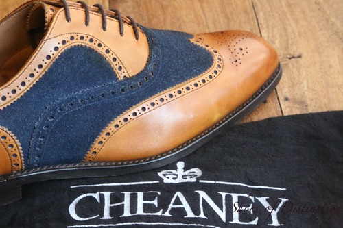 Joseph cheaney blue suede tan - cheaney,