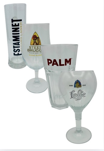 Belgian beer glasses 50cl set - beer,