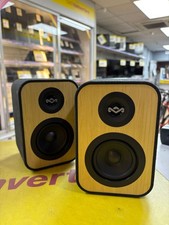 HOUSE OF MARLEY Uplift Bluetooth Bookshelf Speakers - Black & Cream