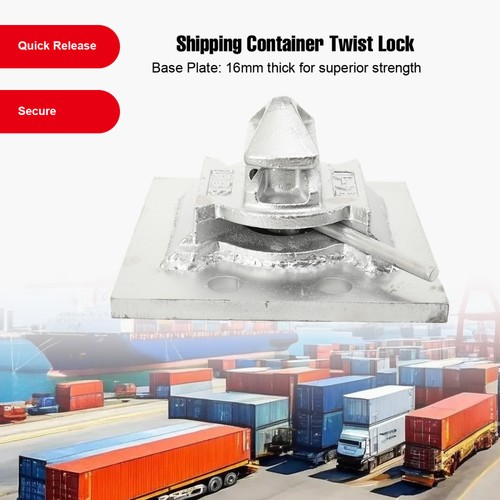 Shipping container twist - twist, lock