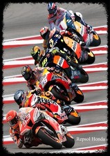 Repsol Honda VINTAGE Motorbikes Poster Wall Art Pictures Prints A5,A4,A3