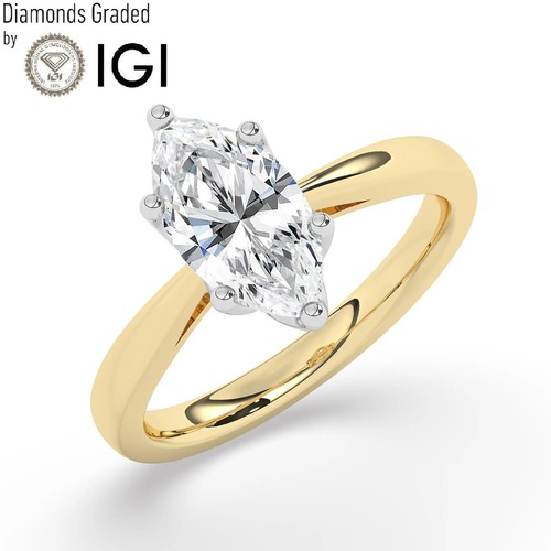 Marquise solitaire labgrown - ,