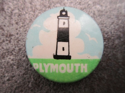 Plymouth pin badge - plymouth, button