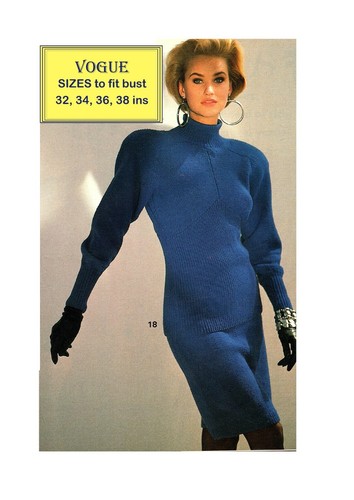 Ladies sweater skirt knitting