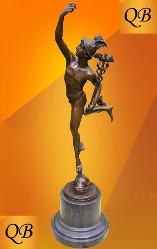 Art deco bronze - mercury, figure
