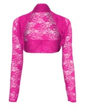 Womens Cropped Lace Shrug