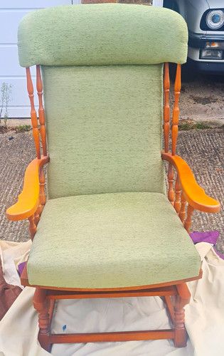 Wood rocking chair green - wood,