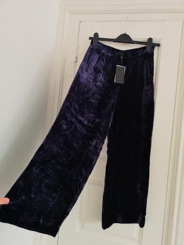 Whistles velvet trousers wide