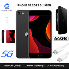 Apple iPhone SE 2022 64GB 5G 3rd Gen Unlocked Brand New Condition - All Colors