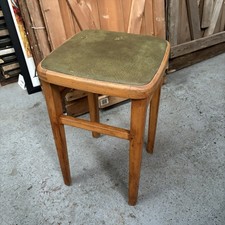 Vintage Mid Century Wood Stool