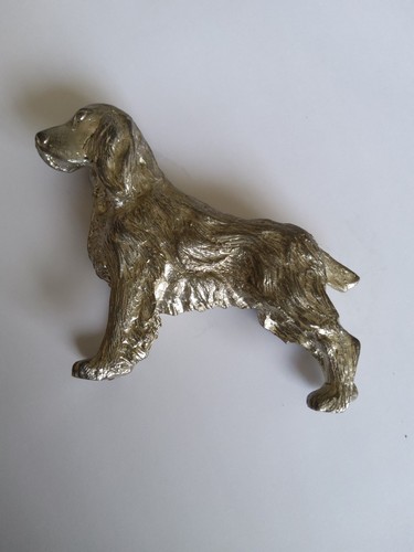 Vintage english pewter cocker - english,