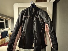 2xl Pink and Black J&S Armoured Jacket Motorcycle Motorbike