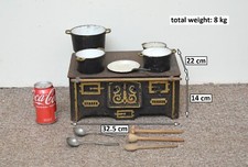 antique cast iron children stove victorian miniature toy dolls oven-FREE POSTAGE