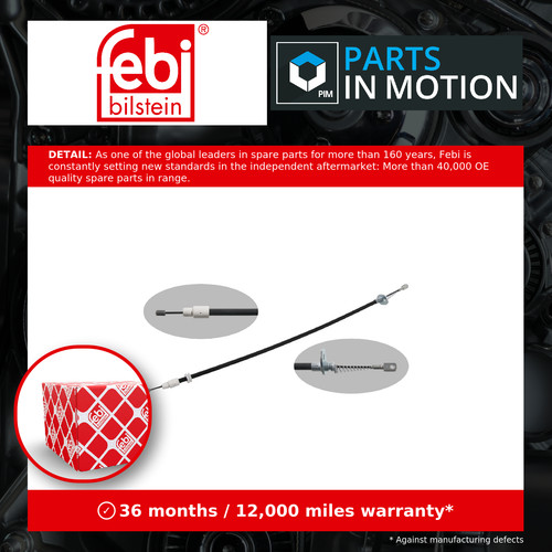 Handbrake cable fits mercedes - handbrake,