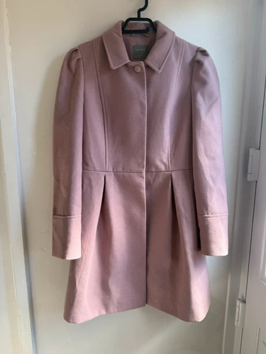 Oasis rose pink coat - coat, button