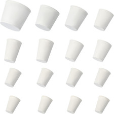Solid Rubber Stopper, 16 Pcs