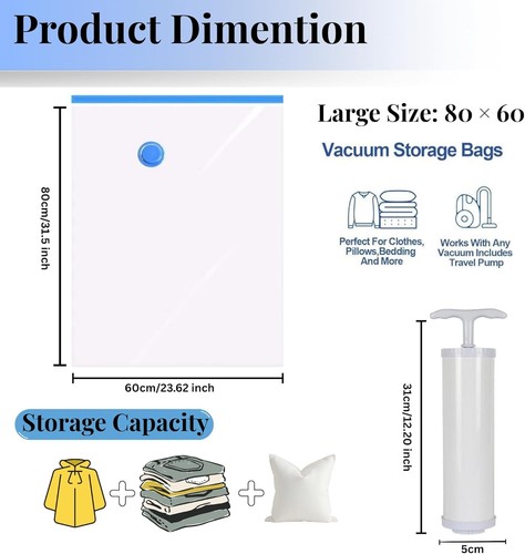 Large 6pcs vacuum - 6pcs,