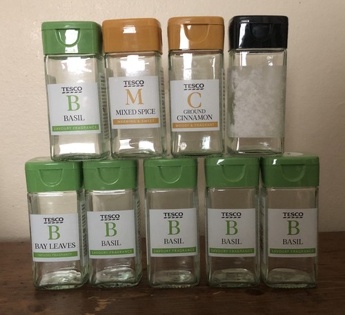 Empty spice jars - jars, square