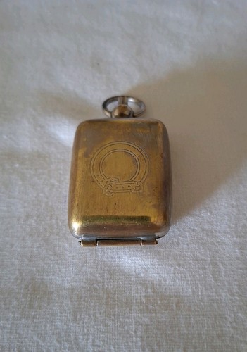 Antique pocket stamp case - stamp, or