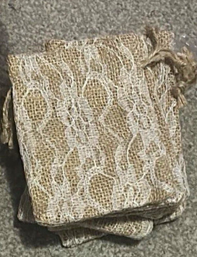 Beige burlap hessian - beige,