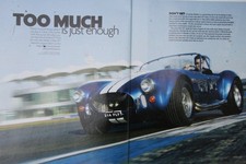 Original CC 2007 extracted mag article 1966 SHELBY COBRA 427 power & performance
