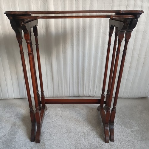 Pair antique side tables - of,