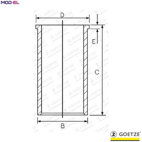 Cylinder liner 027950 - cylinder,