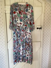 Jessica Russell Flint Silk Maxi Dress  Size L