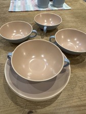 4x Double Handled Soup Bowls