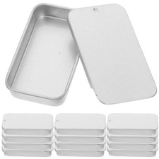 20 Pcs Slide Top Tin Boxes