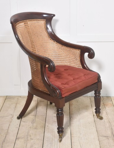 Regency mahogany bergère - regency,