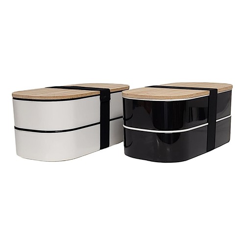 Bento box with bamboo lid - bento,