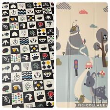 2 Sided Educational Extra Large Thick Baby Play Mat Kids Crawling Soft Foam 3-1